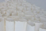 white ice blocks on white surface